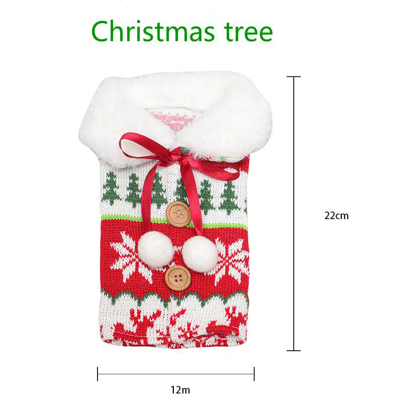 Túi bọc chai rượu in họa tiết giáng sinh đáng yêu