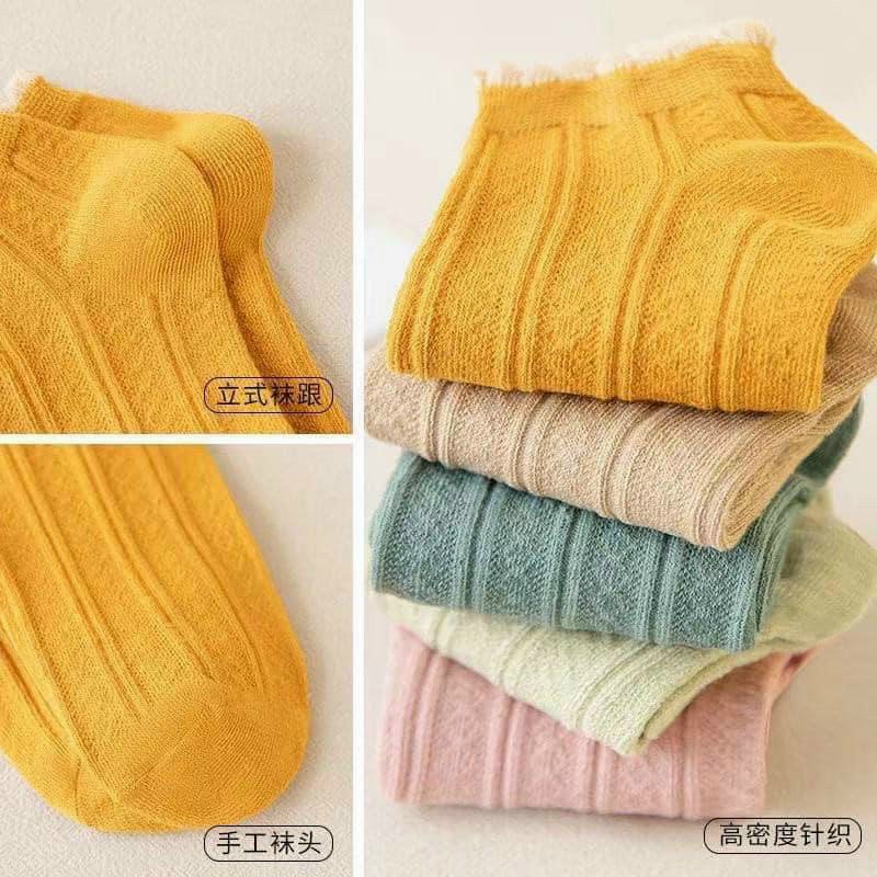 Tất cổ ren hàng dày dặn - Vớ cổ ngắn hàng đẹp không bai nhão - Bra haimy