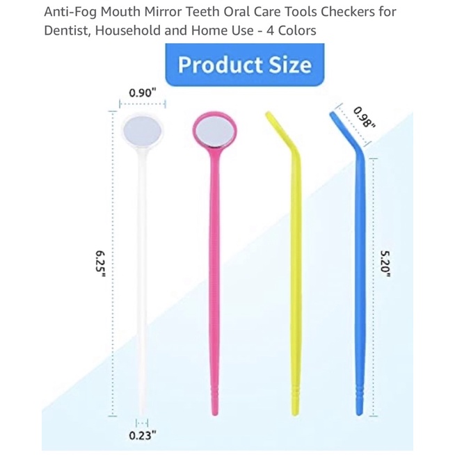 Gương soi răng, gương nha khoa, niềng răng, chăm sóc răng niềng