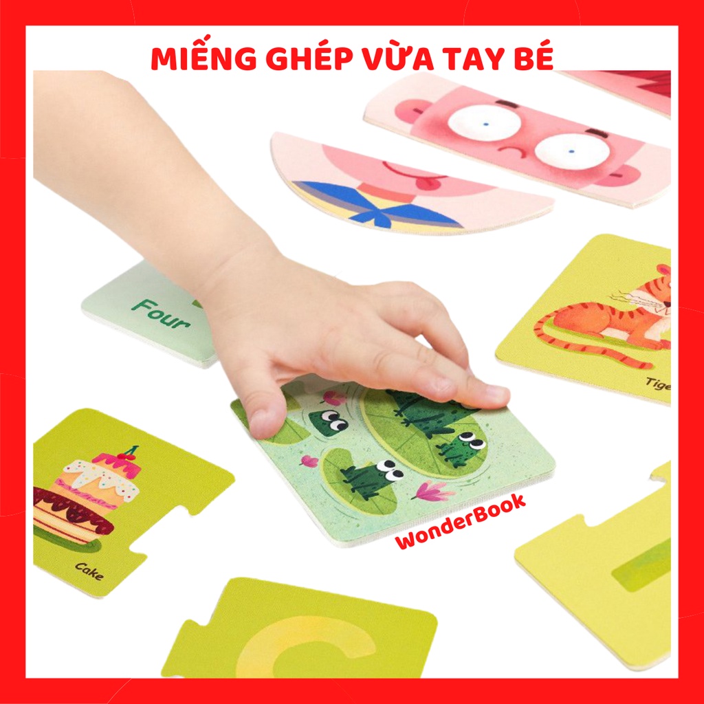 (Xếp Hình Ghép Nối Thông Minh) MATCHING PUZZLE - Đồ chơi tăng nhận thức cho trẻ từ 1+