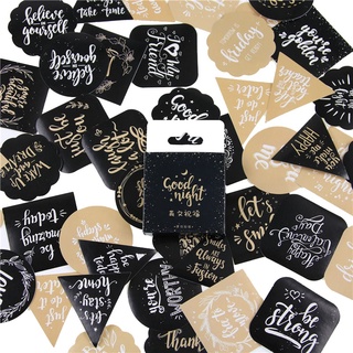 Set 45 miếng dán chữ tiếng anh dễ thương trang trí sổ tay diy