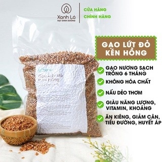 Gạo Lứt đỏ hữu cơ Yên Bái cao cấp 1kg dễ nấu, cơm mềm dẻo - Xanh Lá