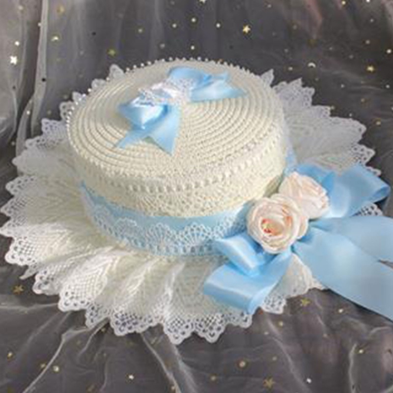 Mũ Cói Handmade Chống Nắng Phong Cách Lolita Cổ Điển