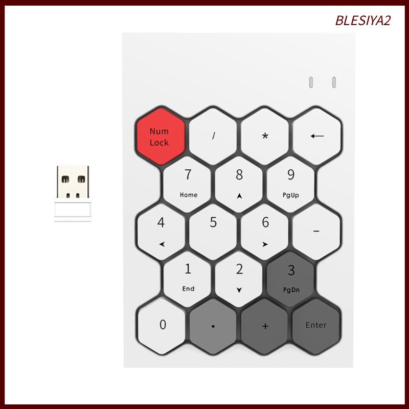 Wireless Numeric Keypad 18 Keys Number Pad Numpad For Laptop PC Black Mixed