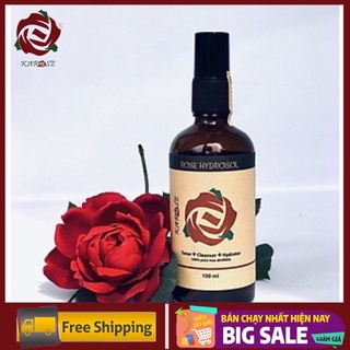 Nước cất hoa hồng dưỡng ẩm, sáng da, se khít lỗ chân lông karose 100ml