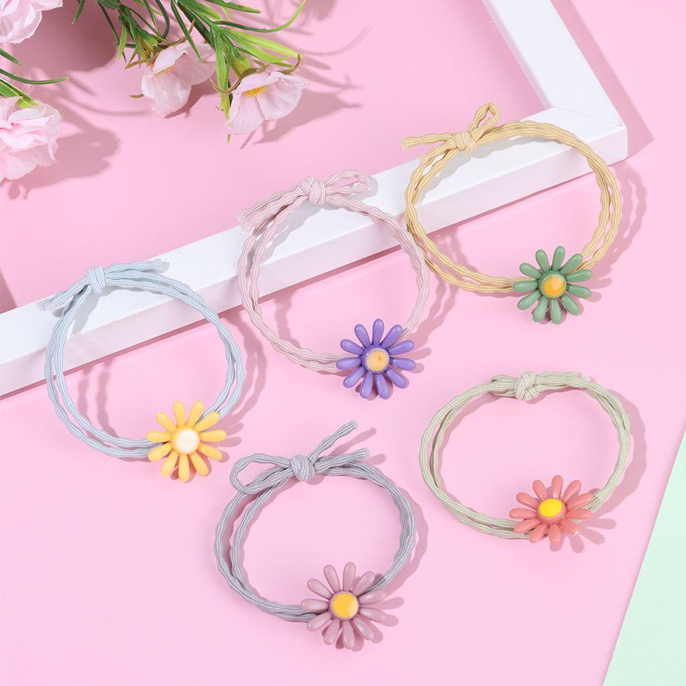 Dây Buộc Tóc Họa Tiết Hoa Cúc Xinh Xắn Cho Nữ