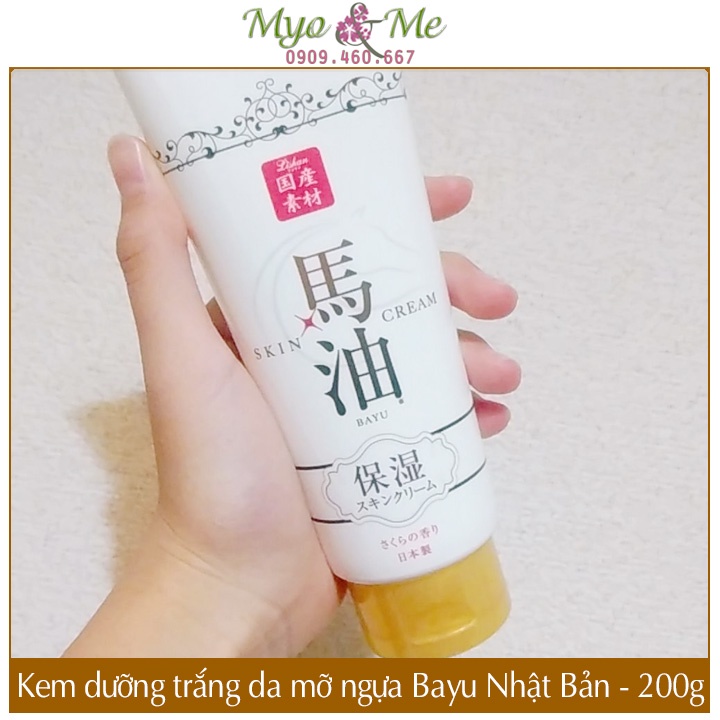 Kem Dưỡng Trắng Da Chiết Xuất Mỡ Ngựa Bayu Nhật Bản - 200g