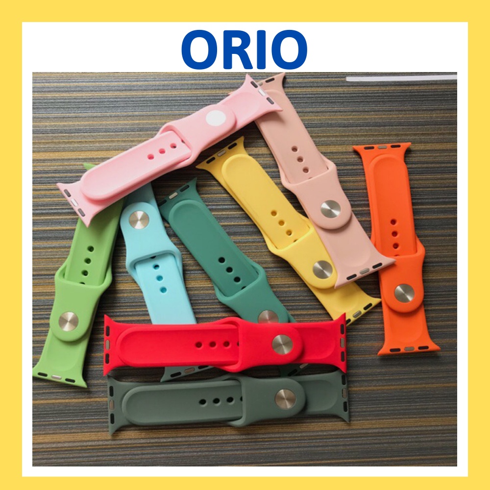 Dây Apple Watch cao su chống bẩn siêu mềm cho đồng hồ thông minh Series 1/2/3/4/5/6/SE T500 - Orio