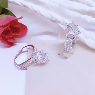 NHẪN NỮ BẠC TA - NHẪN ĐÁ CAO HÀNG ĐẸP, ĐƯỜNG KÍNH 1.7CM - [ CHUYÊN SỈ BẠC TA ]