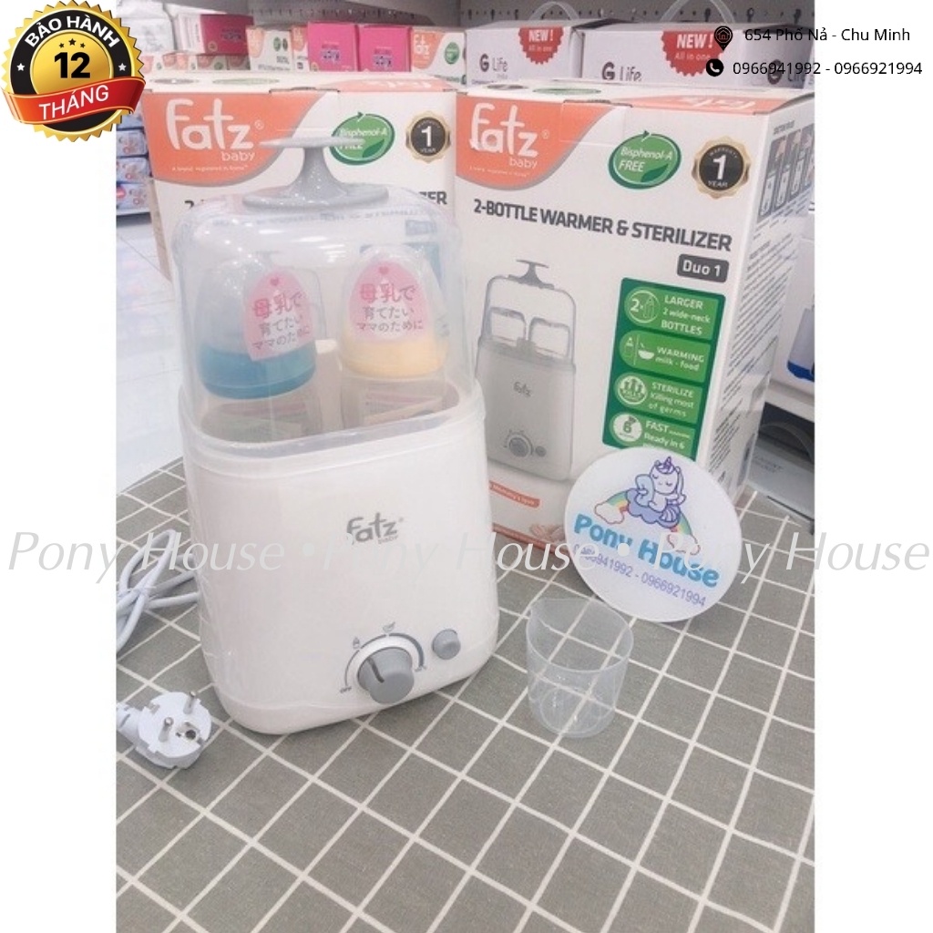 Máy Hâm Sữa Tiệt Trùng Đôi FATZ BABY 2in1 - Máy Hâm Sữa Điện 2 Bình Cổ Rộng FB3012SL Chính Hãng Bảo Hành 12 Tháng