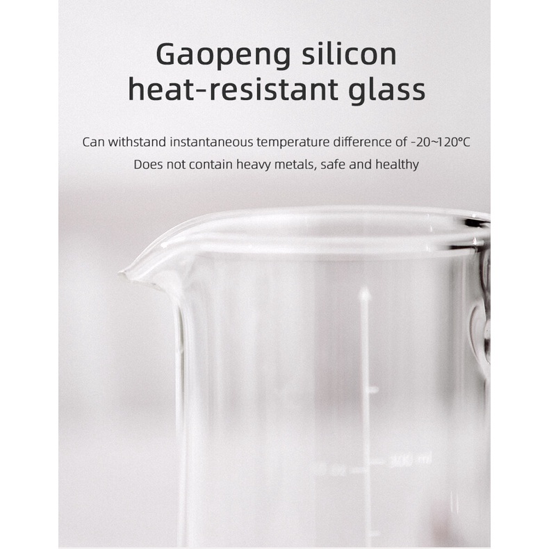 Ấm pha cà phê BINCOO 350ml/ 600ml bằng thủy tinh