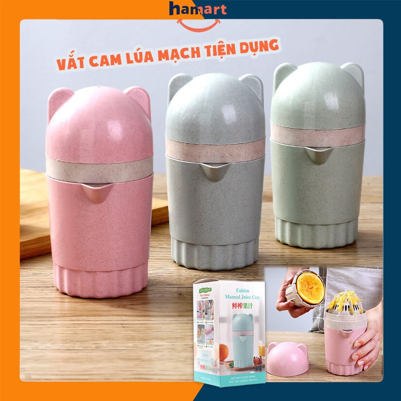 Dụng Cụ Vắt Ép Cam Vắt Chanh Ép Nước Trái Cây Lúa Mạch Tai Gấu Đa Năng [BAO BÌ HỘP CARTON]