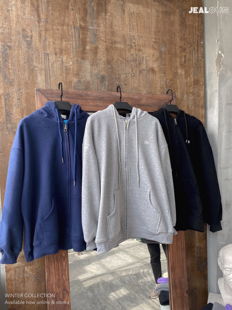 [Mã FAGREAT1505 giảm 8% tối đa 50K đơn 250K] Áo hoodie zip chữ IN ở ngực 5552 | BigBuy360 - bigbuy360.vn