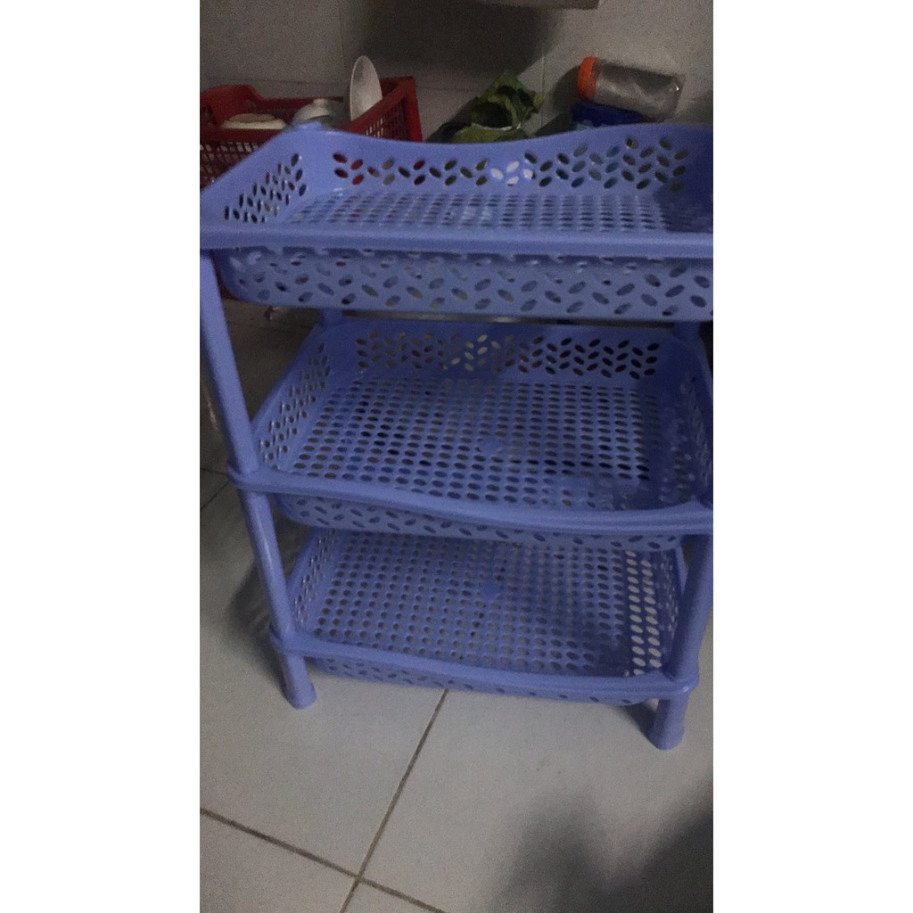 Kệ chén nhựa duy tân 3 tầng nhỏ ( 40 x 29 x 39cm ) Giao Màu Ngẫu Nhiên