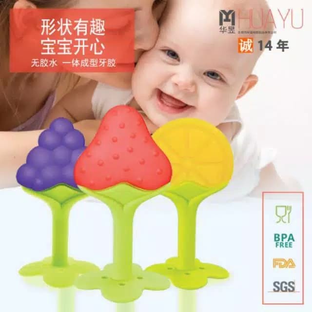 Baby TEETHER Set 1 túi đựng trái cây rau củ trái cây cho bé sơ sinh - màu cam yuk Sister