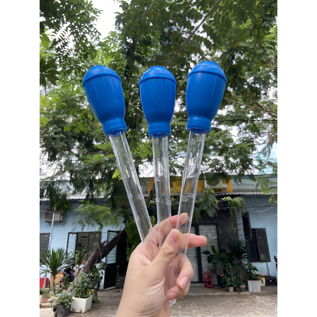 Hút cặn bể cá,hút nước bể cá 7 màu,betta,ống hút cặn bể cá loại 30ML