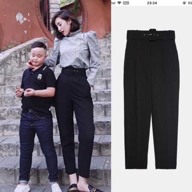 Quần tregging + baggy Zara- Hm