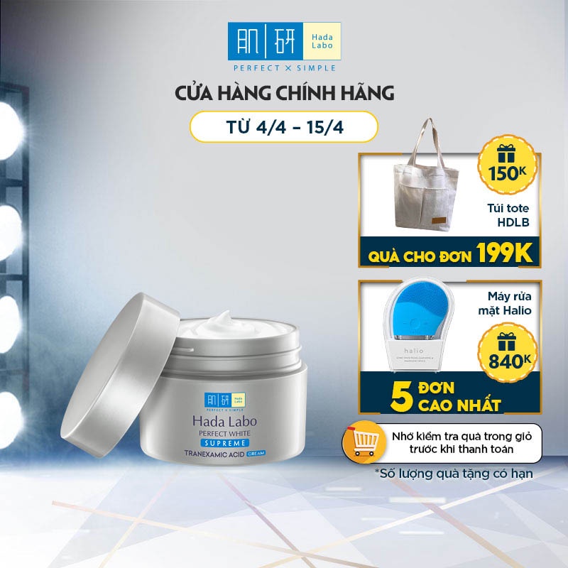 Kem dưỡng trắng toàn diện Hada Labo Perfect White Supreme Cream 50g