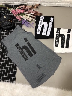 Áo ba lỗ rách đi biển