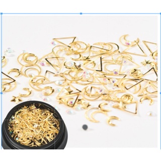 set trang trí nail charm đá