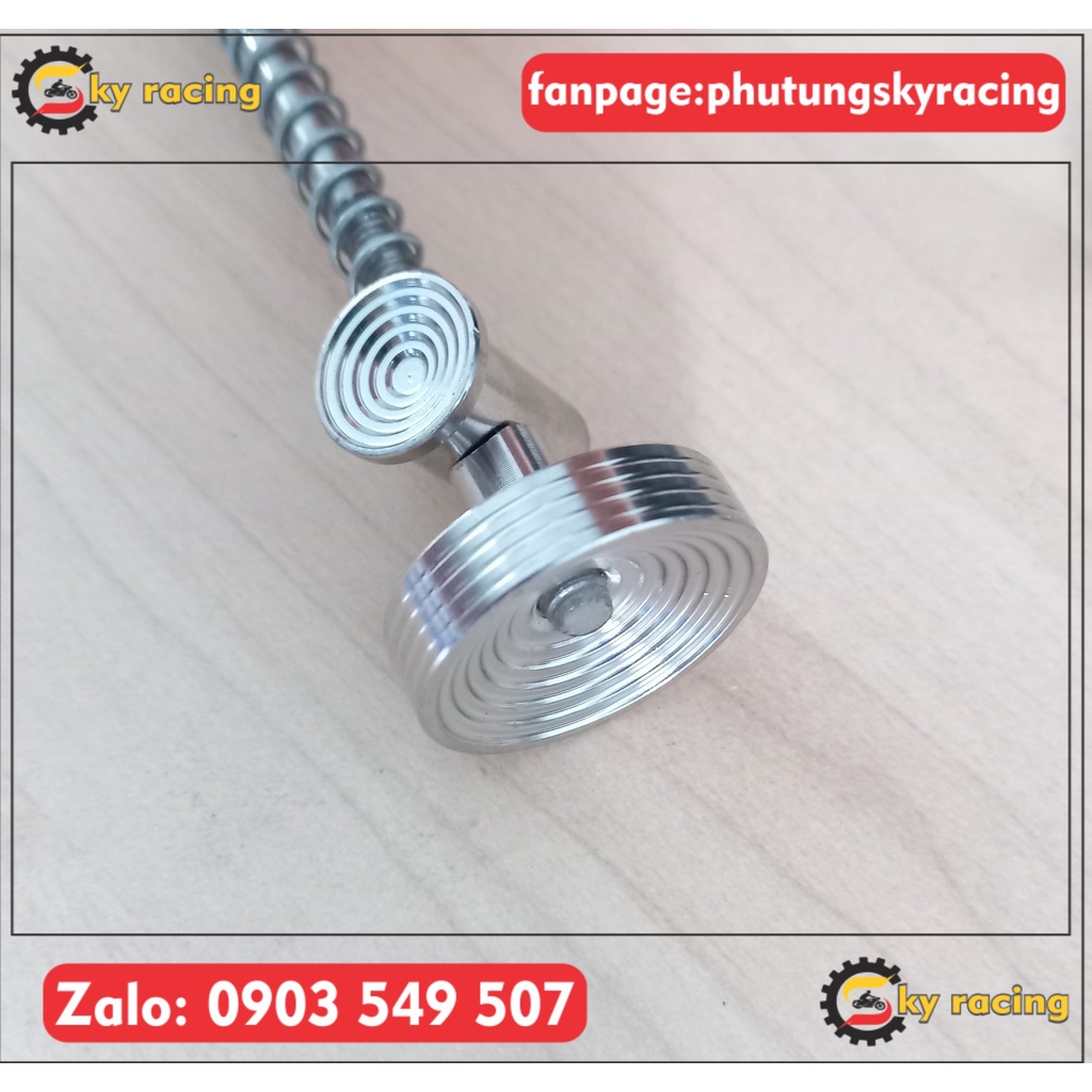 Núm tăng thắng và chốt xỏ đũa thắng ZIN INOX 304 CNC gắn cho nhiều dòng xe máy