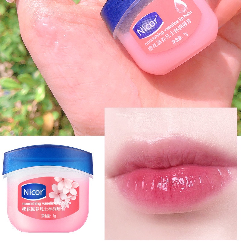 4 cái Mini Nicor Vaseline Son Dưỡng Môi Mặt Nạ Dưỡng Ẩm Dưỡng Ẩm Lâu Dài Nuôi Dưỡng Mịn Màng
