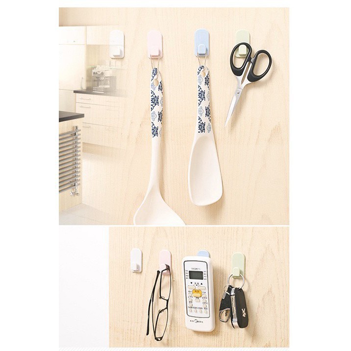 Set 2 móc gắn Remote điều khiển dán tường 88112 SHIPNHANH88