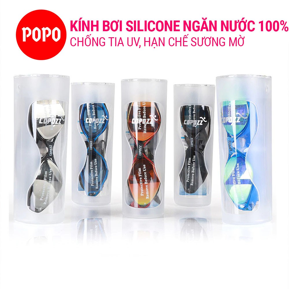 Kính bơi người lớn 1020 POPO chống tia UV, hạn chế sương mờ ngăn nước tuyệt đối