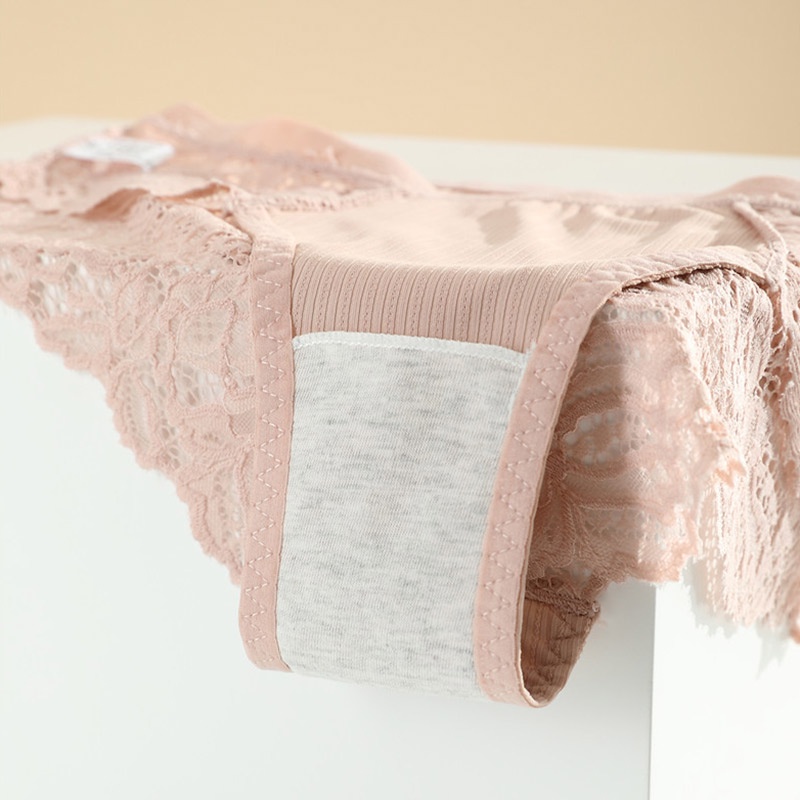 Set 3 quần lót ren ZXYOUPING xuyên thấu lưng thấp size S-XXL