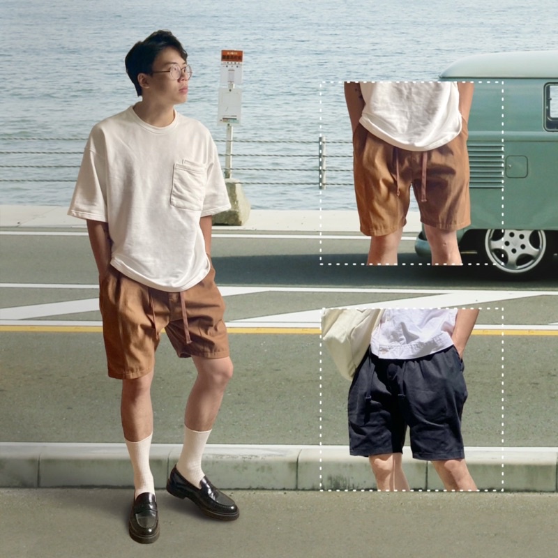 AGOB - QUẦN SHORT KAKI OVERSIZE