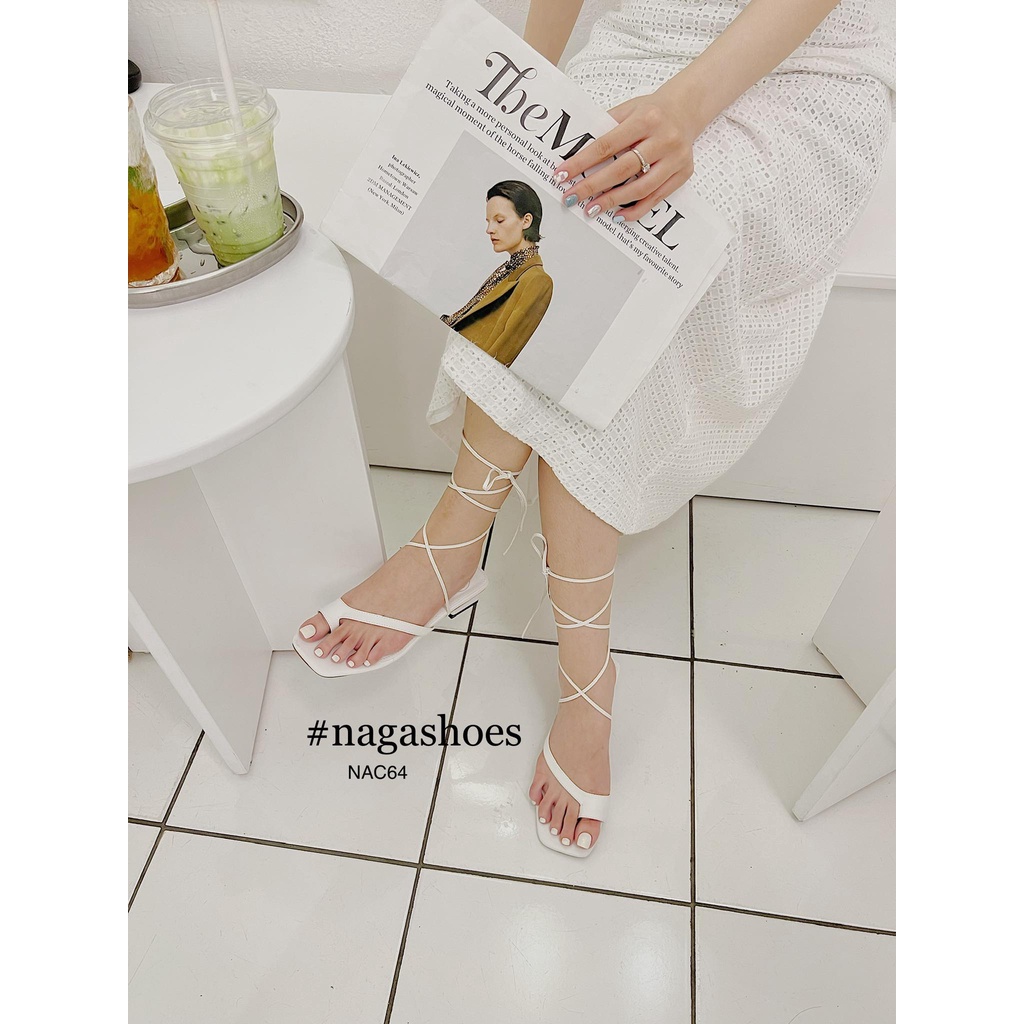GIÀY CAO GÓT NAGASHOES CỘT DÂY 3P NAC164