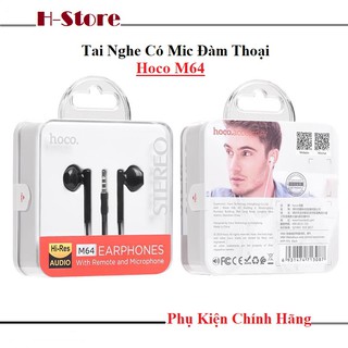 Tai nghe có mic nhỏ gọn hoco m64 - âm thanh trung thực - hàng chính hãng
