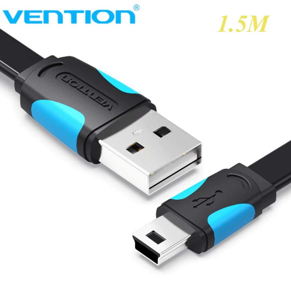 Dây cáp mini USB Vention kết nối ổ cứng di động, máy ảnh, sạc và truyền dữ liệu 0.5 đến 3m