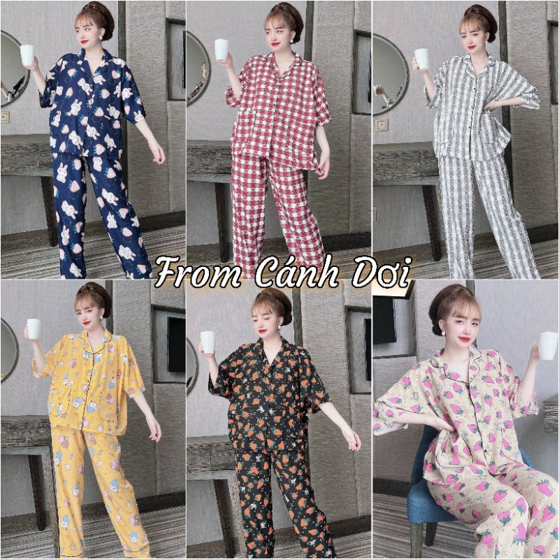 Đồ Bộ Dài Cánh Dơi Lụa Nhật Bigsize 50-85kg