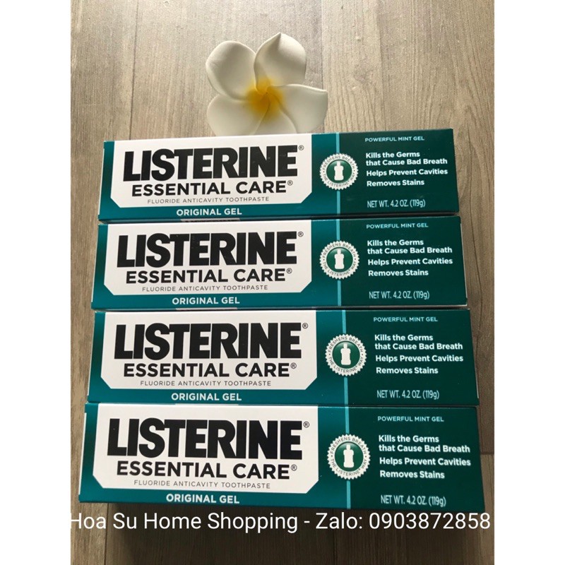 KEM ĐÁNH RĂNG LISTERINE ESSENTIAL CARE 119G MỸ [HSD: 10.2023]