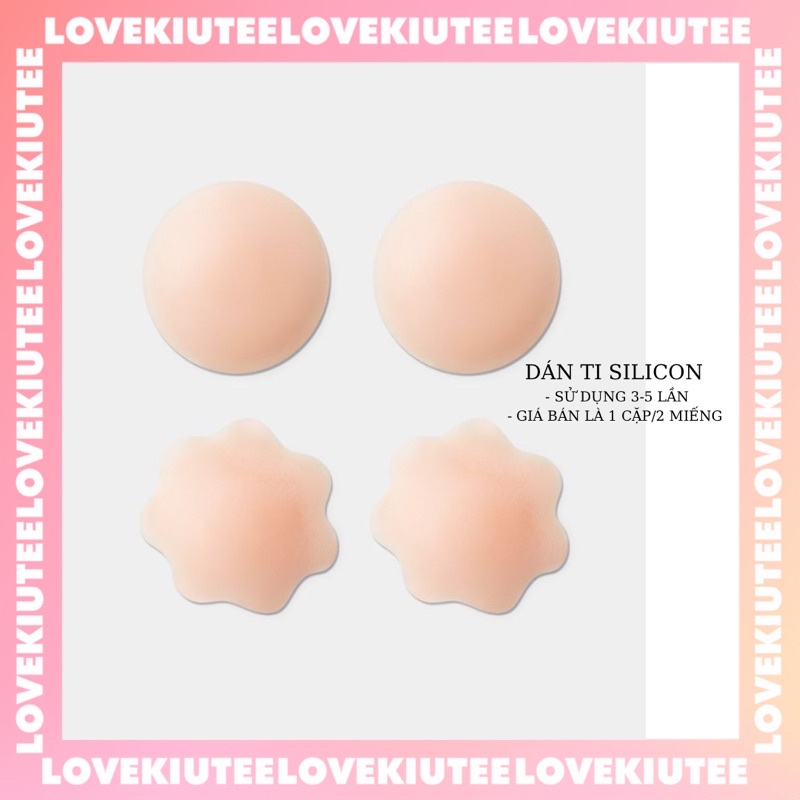 Miếng dán ngực hình hoa và miếng dán ngực silicon dành cho bạn gái LOVEKIUTEE