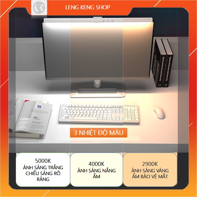 Đèn LED treo màn hình máy tính 3 chế độ màu, điều chỉnh độ sáng