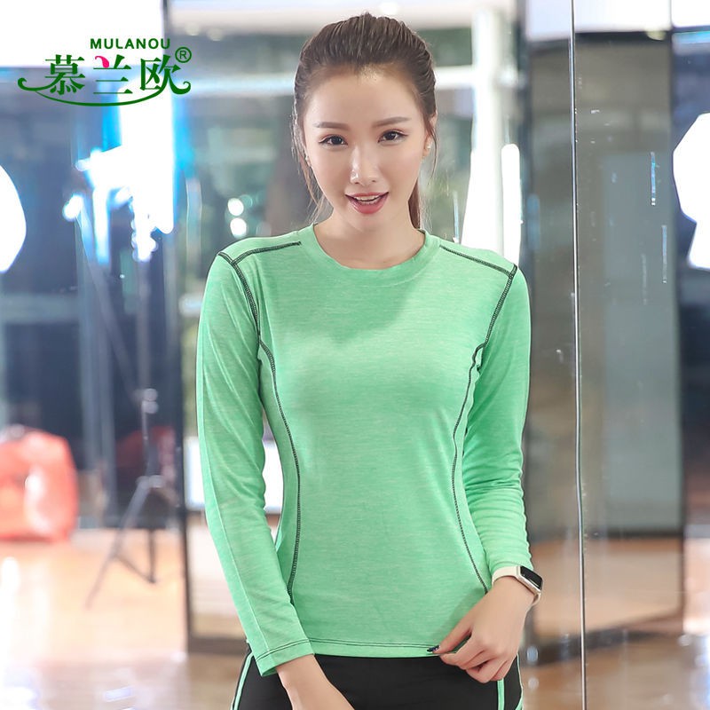 Áo Thun Thể Thao Nữ Tay Dài Chất Liệu Nhanh Khô