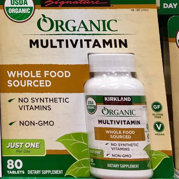 Vitamin tổng hợp hữu cơ Kirland Signatures dành cho người lớn