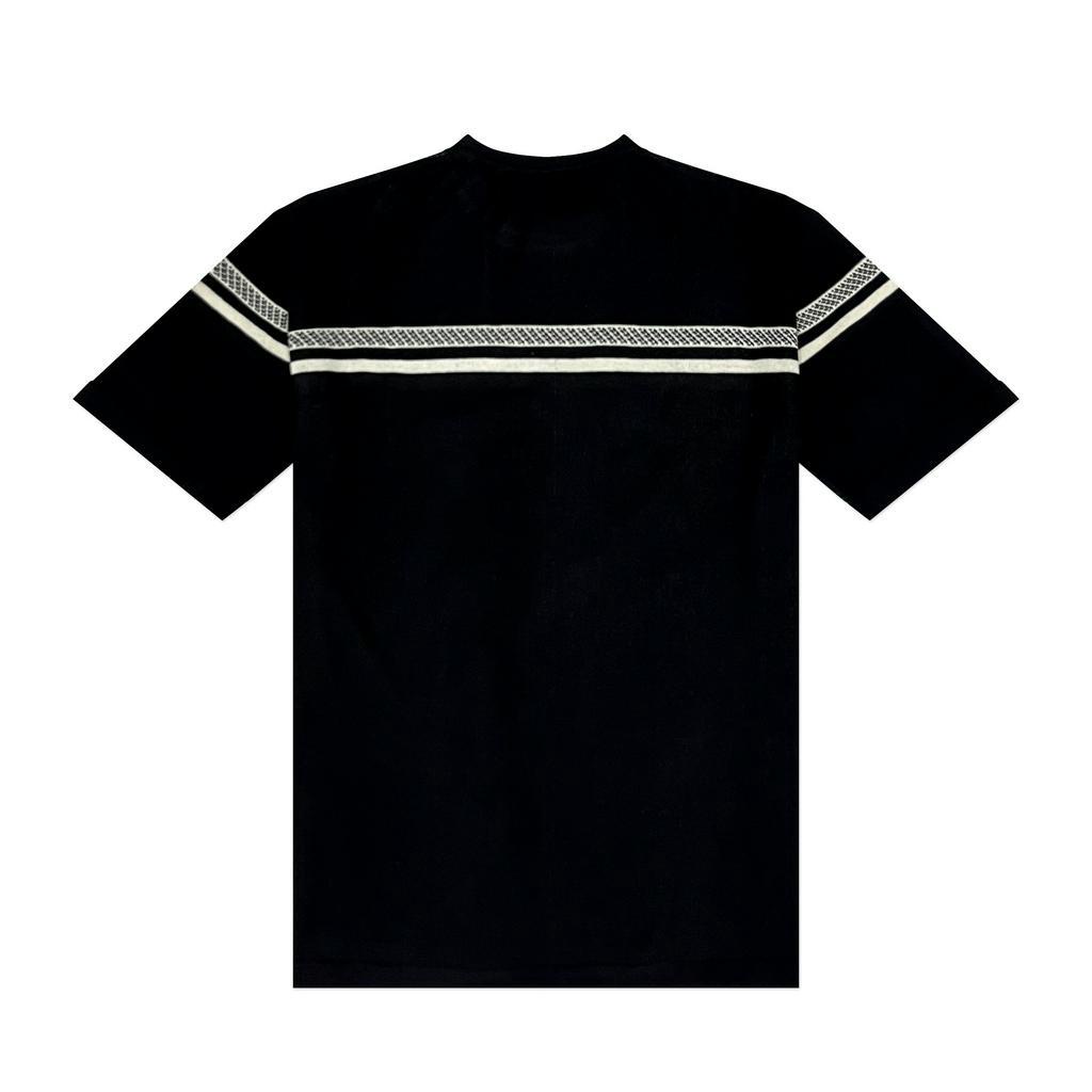 DVRK - Áo Thun Tay Ngắn Cổ Tròn Dệt Kim Màu Đen PRIVÉ BAR LOGO-DVRK-23SS