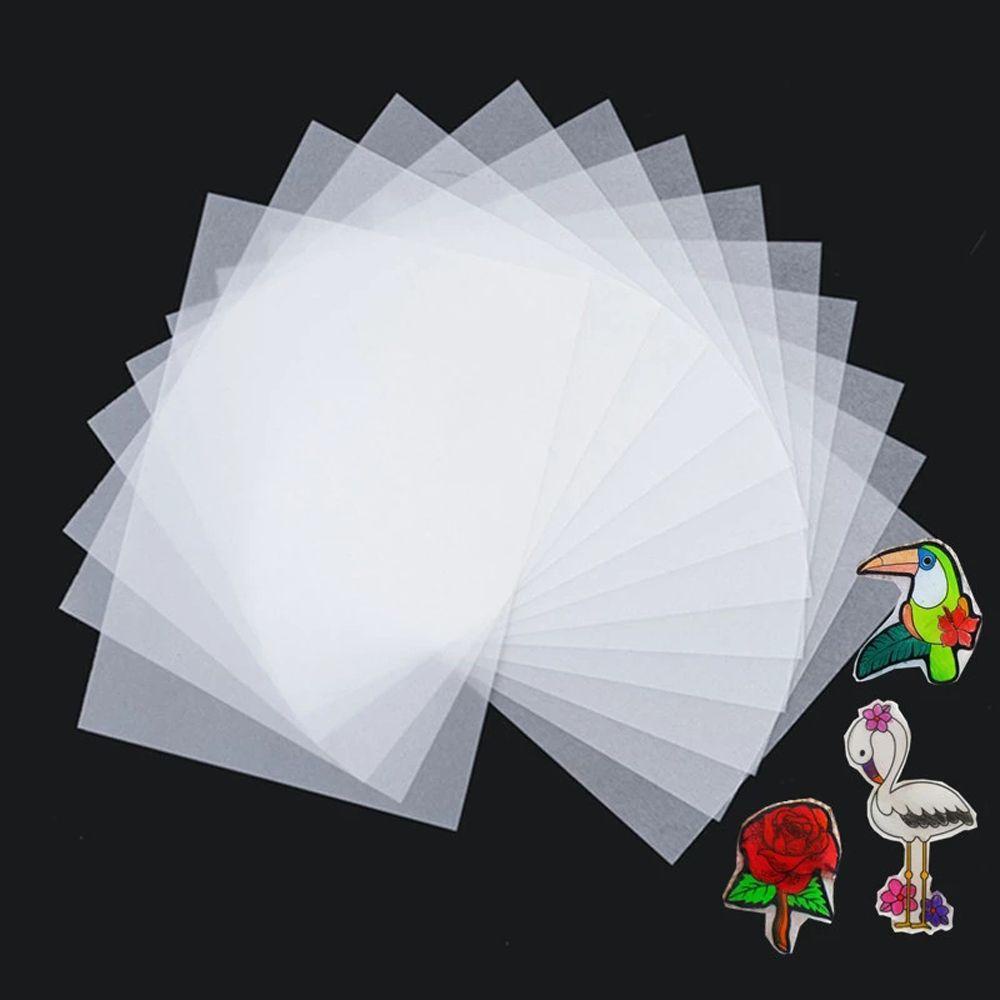 Set 5 Tấm Phim Co Nhiệt Bằng Nhựa Làm Móc Khóa / Trang Sức DIY Cho Bé