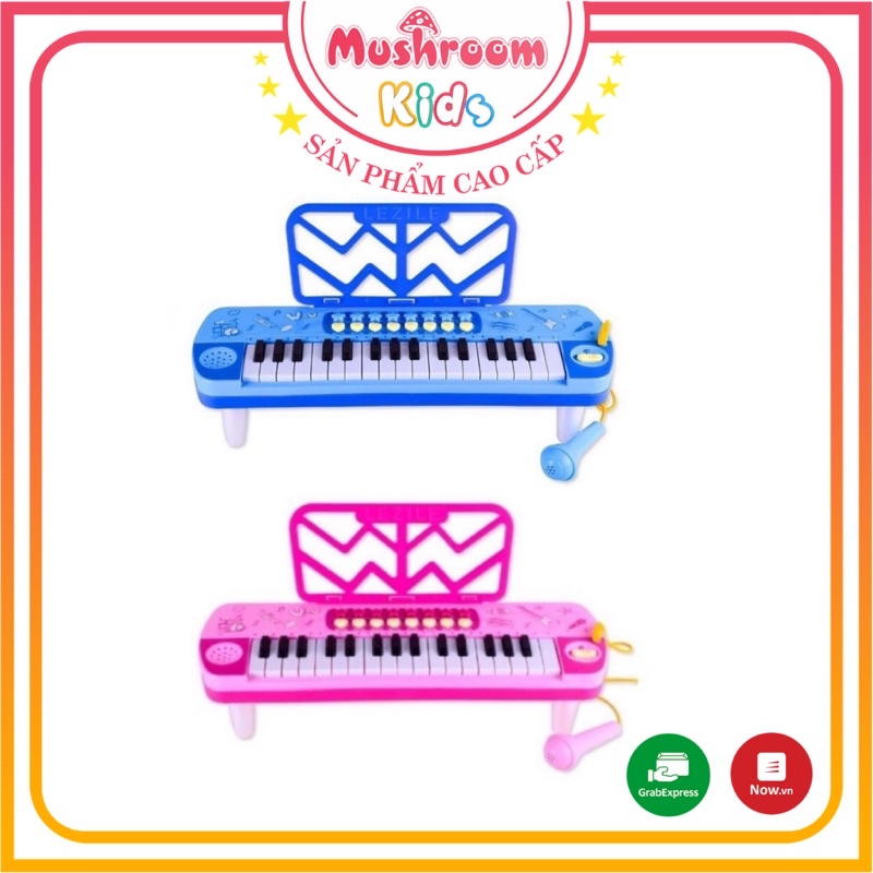 Đồ Chơi Đàn Piano Kèm Micro Chuẩn Âm Có Đèn Nhạc Dành Cho Bé