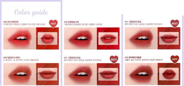 Son Kem Lì Black Rouge Air Fit Velvet Tint - version 1 và 2 A01 - A12 | BigBuy360 - bigbuy360.vn