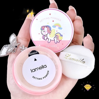 [Hàng mới về] Phấn phủ dạng bột Lameila lâu trôi chống thấm nước trang điểm tự nhiên tiện lợi