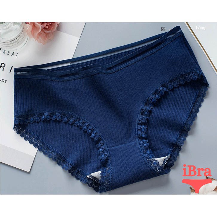 Quần lót nữ Cotton tăm cạp viền kháng khuẩn Nhật Bản chất co giãn SQ08
