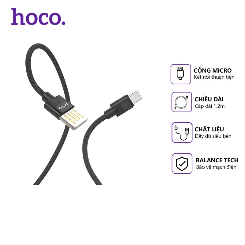 CÁP SẠC MICRO USB HOCO U55