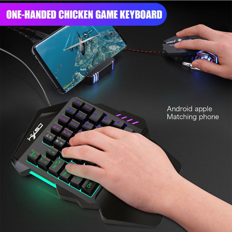 Bàn Phím Cơ Gaming Kok 35 Phím Có Đèn Led Nền