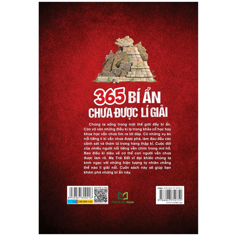 Sách - 365 Bí ẩn Chưa Được Lí Giải - TSTN