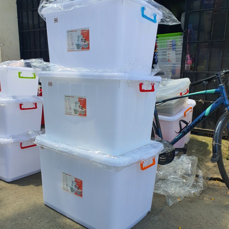 Thùng Nhựa Đa Năng  Có bánh xe đẩy (30L - 60L - 80L - 90L - 140L) Đủ Size Lớn Nhỏ Hiệp Thành HI