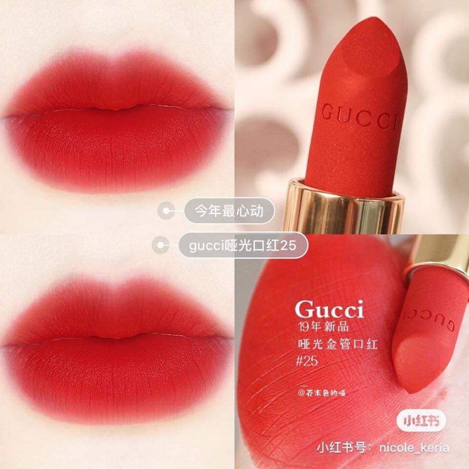 [ Full màu] Son Lì Gucci Matte Rouge À Lèvres 2021 chính hãng | BigBuy360 - bigbuy360.vn
